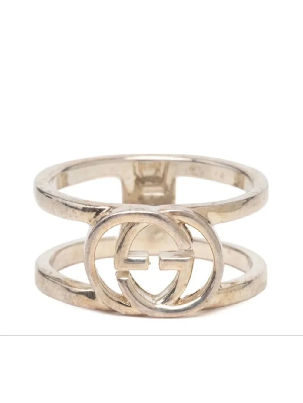 Gucci Interlocking G Ring Silver